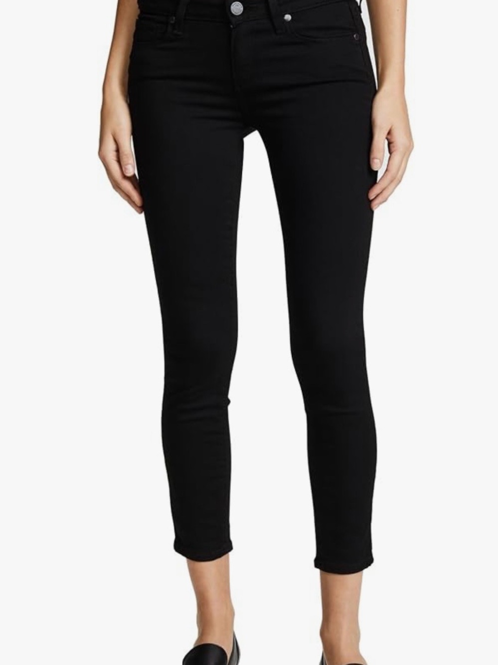 Paige Verdugo Crop Black Skinny Jeans